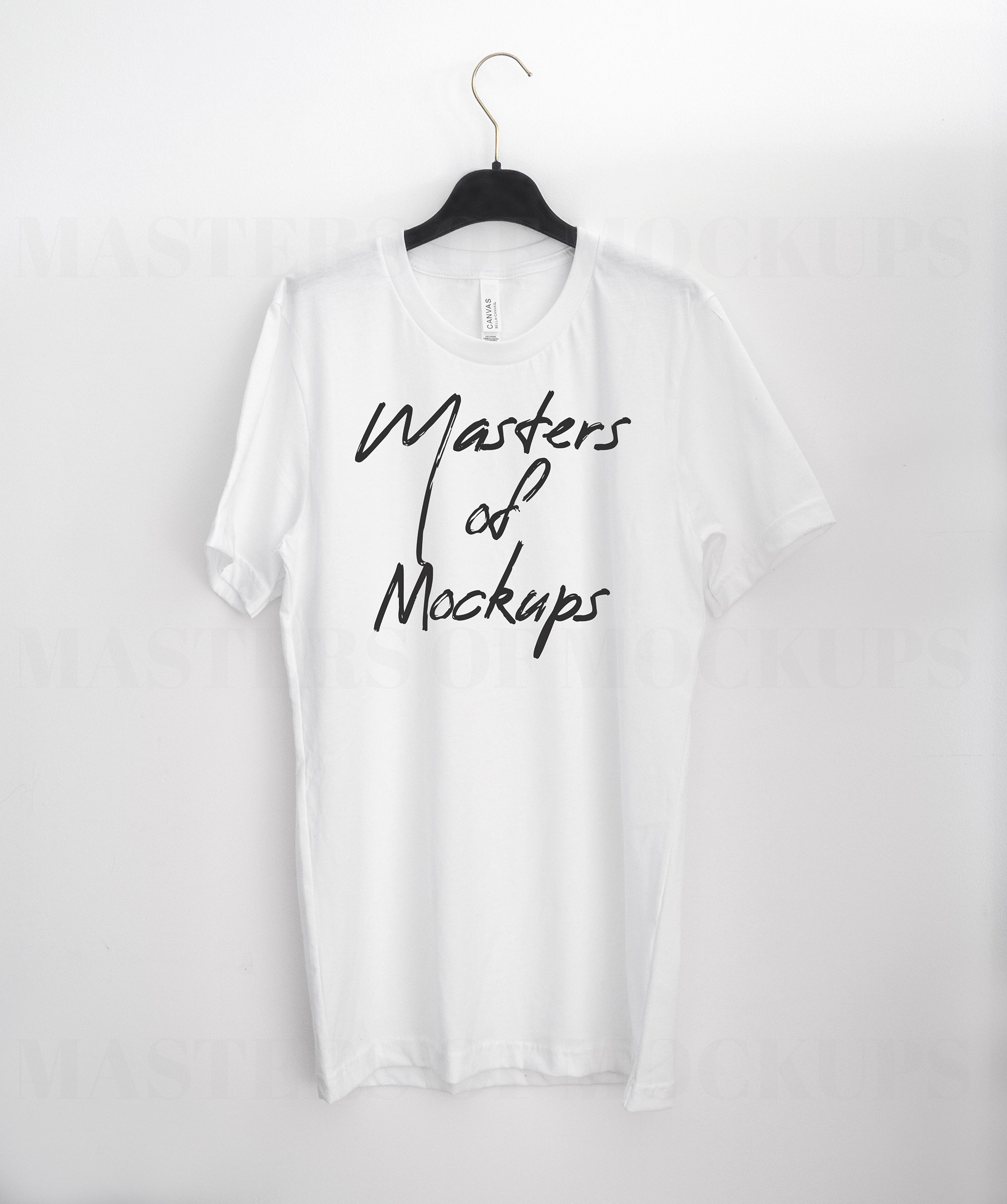 Download Bella Canvas Tshirt On Hanger Mock Up Styled White Tshirt On Etsy