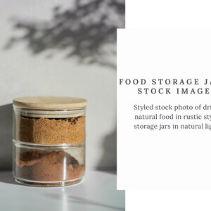 Glass Storage Stock Photo, Styled Stock Image, Food Canister Mockup, Food Storage Mockup, Kitchen Canister Mock Up