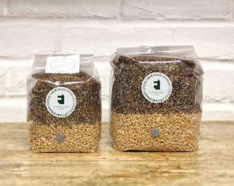 All-in-one Grain Spawn & Bulk Mushroom Growing Substrate. Medium, Large, XL. Fully Sterilised.