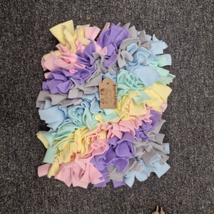 Pastel Snuffle Mat • Dog Training Mat • Foraging Mat • Slow Feeder • Dog Puzzle • Enrichment Activity for Dogs Puppies • Rainbow