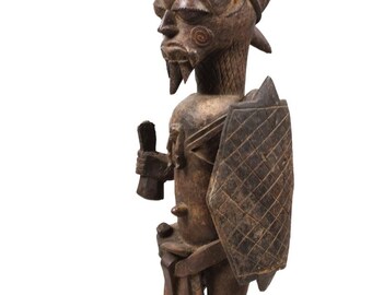 Ancestor figure - Wood- Bena Lulua- DR Congo