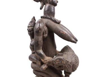 Maternity figure - Wood - Yoruba - Nigeria