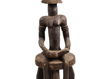 Seated figure - Wood - Dogon - Mali