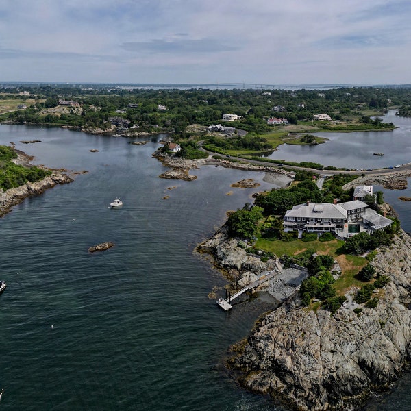 Ocean Drive Newport Rhode Island Panorama- Digital Print