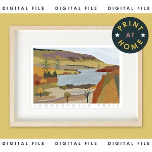 LONGDENDALE TRAIL | Autumnal Art | Landscape Art | Derbyshire | Glossop