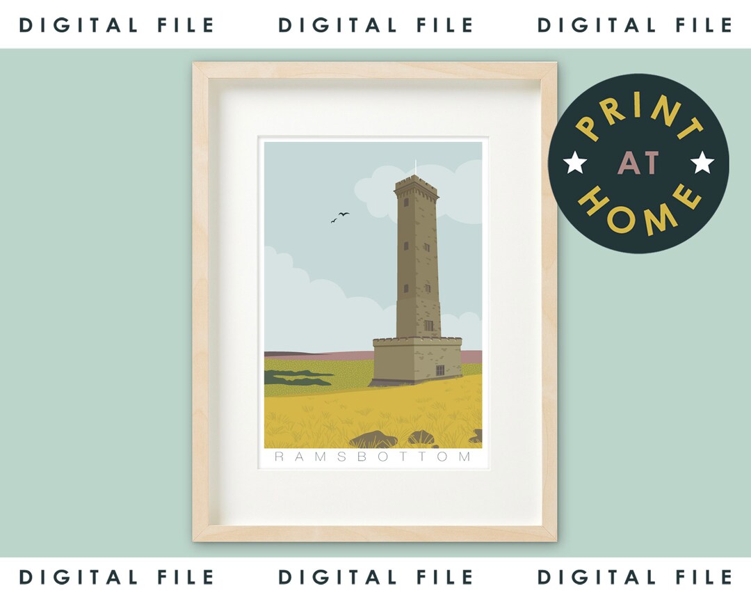 RAMSBOTTOM Digital Download Peel Tower (Instant Download) Etsy