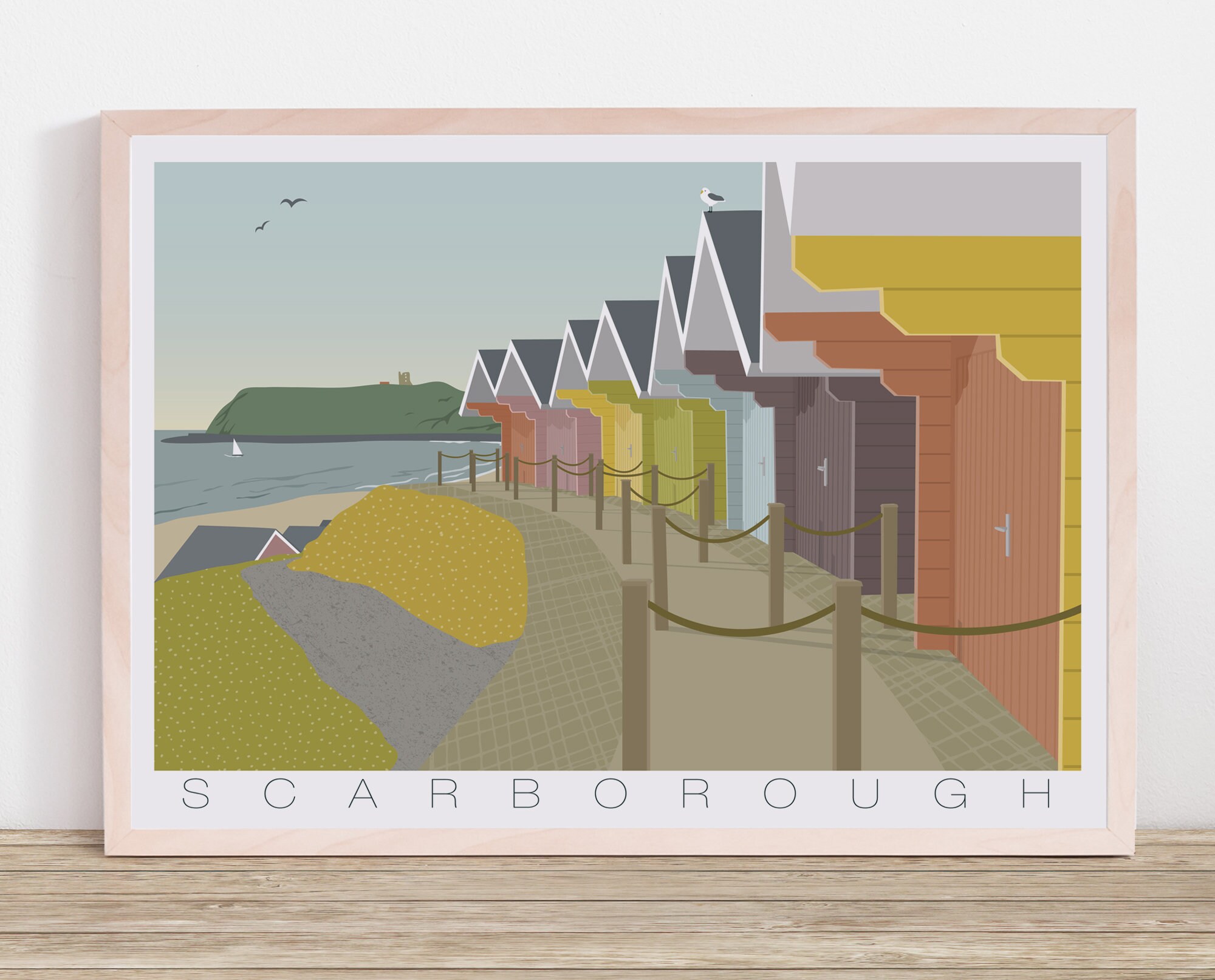 Scarborough North Yorkshire Seaside Station de vacances Métal Signe Plaque Murale 892
