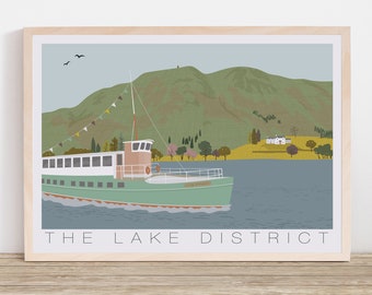 Lake District print | Ullswater Art | Hallin Fell