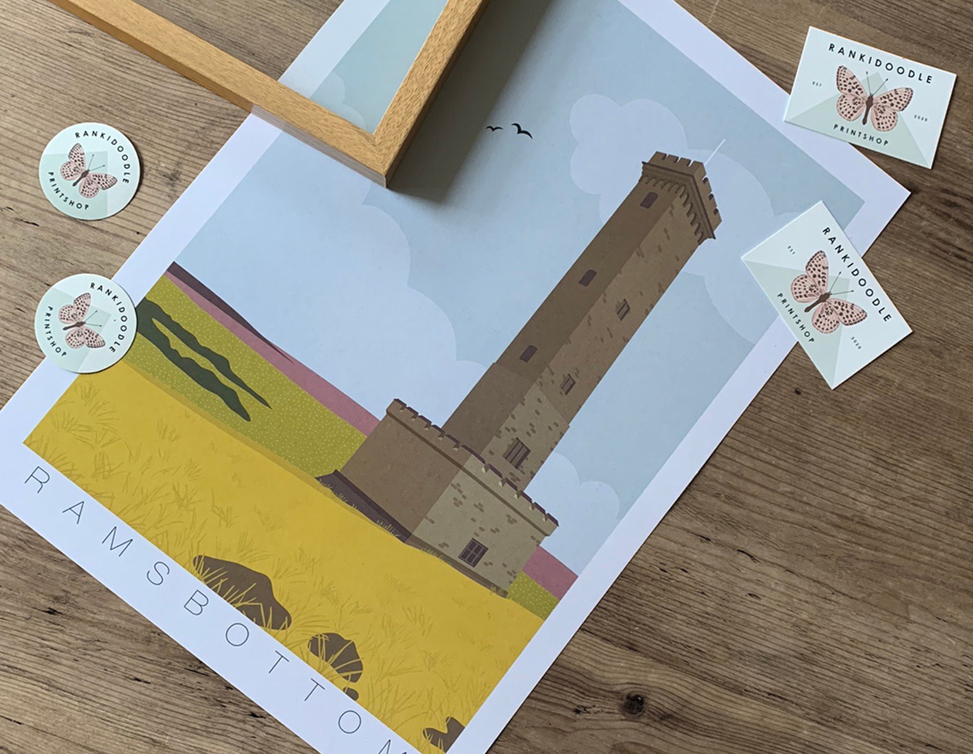 RAMSBOTTOM Digital Download Peel Tower Manchester Art Etsy UK