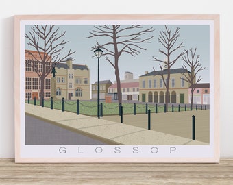 GLOSSOP | Graphic Illustration | Glossop Art | Derbyshire | Manchester Art