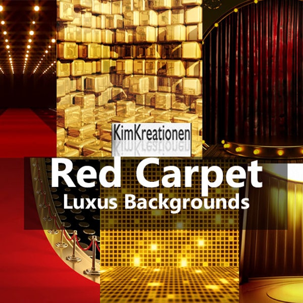 Red Carpet Stages, Empty award background, Digital shiny spotlight, Red stairs platform, Ceremony red stage, Luxury background