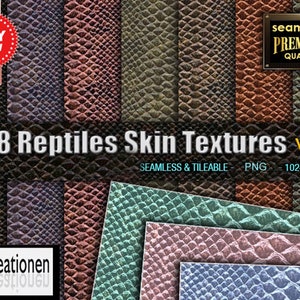 Scrapbook Textures, Reptile Skin Textures, Crocoskin, Snake Skin, Reptile Skin, Textures, Colored Reptile Background, Reptile Skin Textures