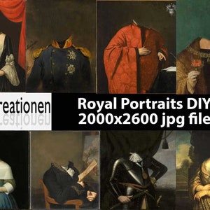 DIY Human Portrait | Portrait From Photo | Historical Portrait, Royal Renaissance Portrait from Photo, Face Photo