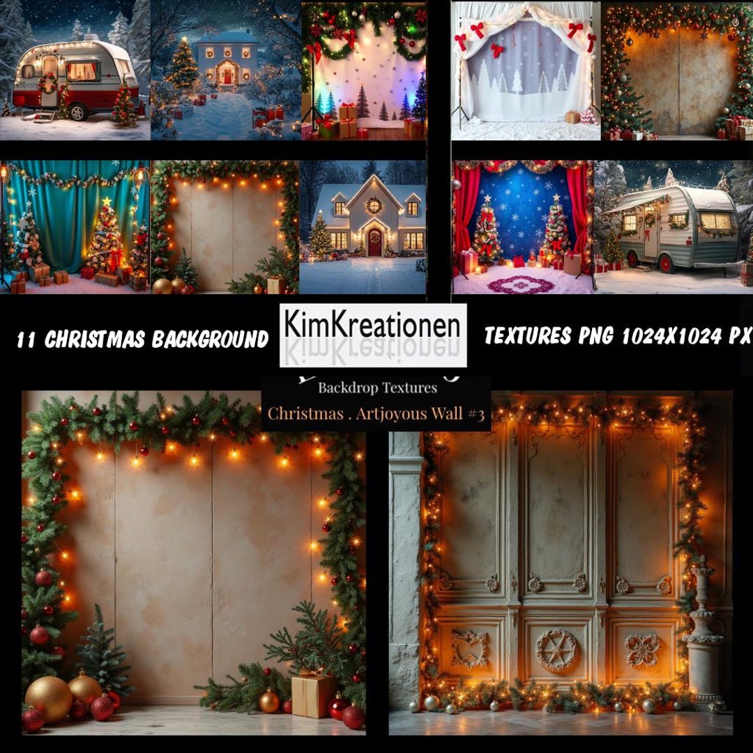 Holiday Christmas Digital Backdrops, Christmastime Digital Photography ...