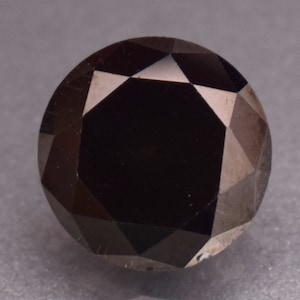 Natural Dark Blue Moissanite 0.90 Ct Round Cut Loose Gemstone