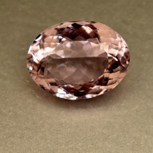 Natural Morganite 16.40 Ct Baby Pink Oval Cut Loose Gemstone Certified Gemstone [TREATED[