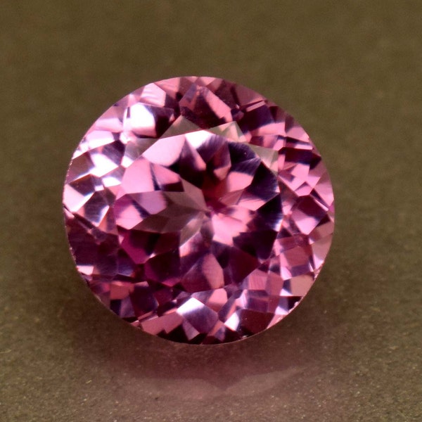 Saphir padparadscha rose pêche rare naturel de 3,80 cts, pierre précieuse en vrac de taille ronde pour bague de fiançailles