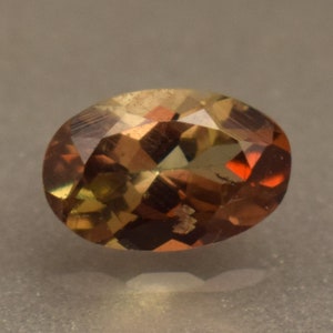 Rare Orange Green Certified Faceted Andalusite 0.95 Ct Oval Cut Loose Gemstone