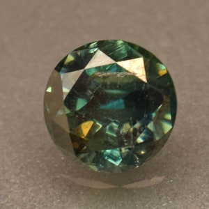 Natural Blue Green Moissanite 1.25 Ct Round Cut Loose Gemstone For Ring