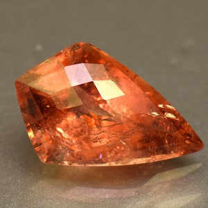 Top Color Naturale Prezioso Imperiale Arancione Rosa Topazio Grande 21,10 Ct Fancy Cut Gemma Sfusa con Certificato