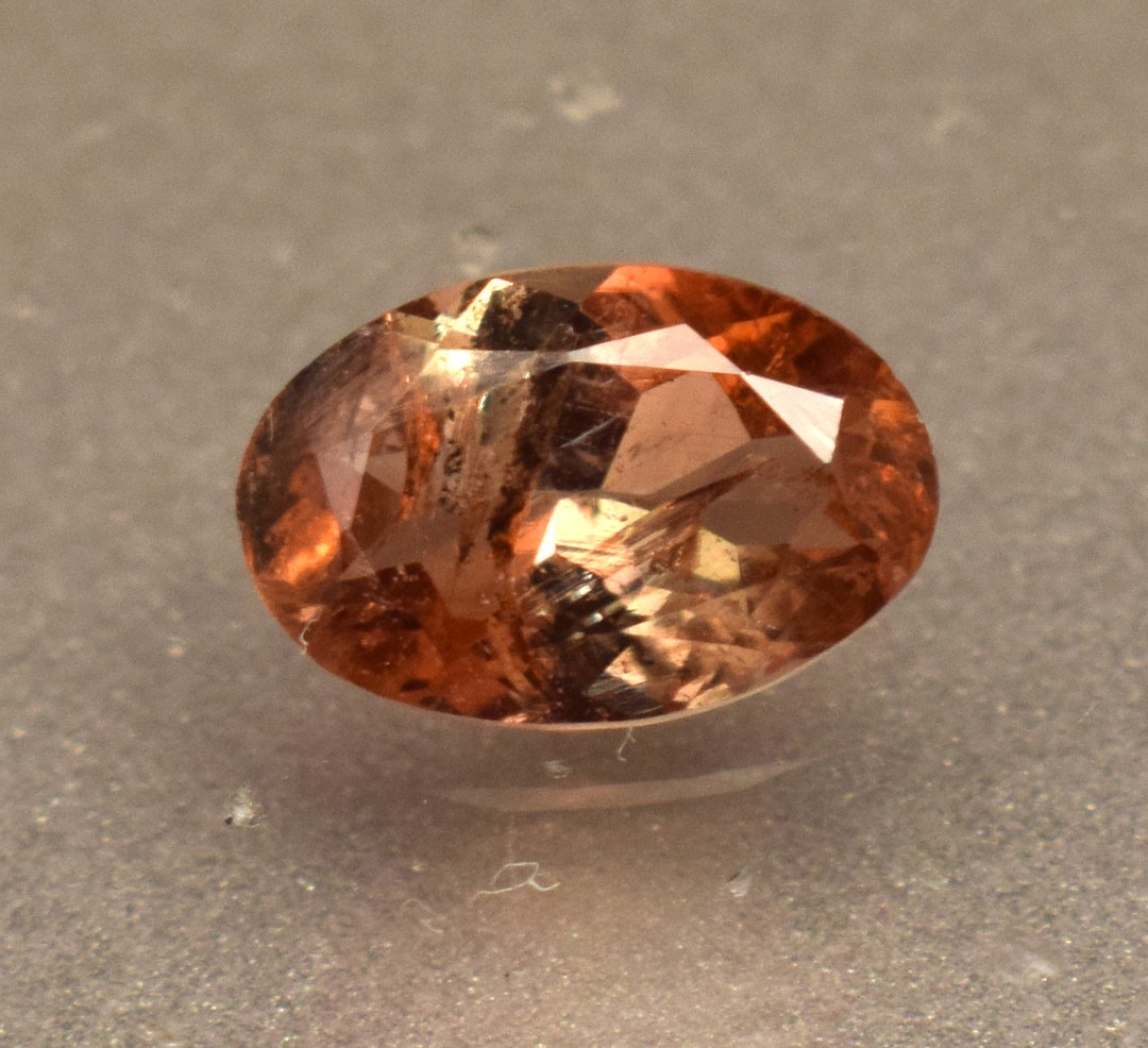 Andalusite Natural Rare Gemstone 1 Ct Oval Cut CERTIFIED Loose Etsy