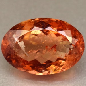 Topazio imperiale naturale di prima qualità, taglio ovale, sfuso, 21,10 ct, con certificato