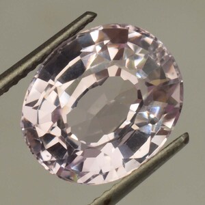 Natural Certified Baby Pink Morganite 7.55 Ct Oval Cut Loose Gem Stone Brazil For Jewelry