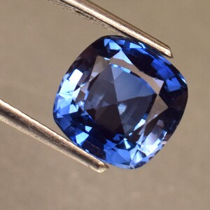 Blue Sapphire Gemstone: 6.05 Ct Cushion Cut, Heated