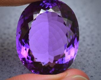 18.45 Ct Natural African Purple Amethyst Oval Gemstone