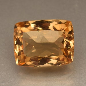 Natural Certified Golden Yellow Citrine 19.65 Ct Loose Gem Stone For Pendent Use Excellent Cushion Cut Loose  Citrine Gem Stone
