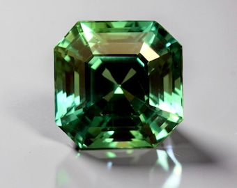 Certified Paraiba Tourmaline Gemstone: 16.80 ct Asscher Cut