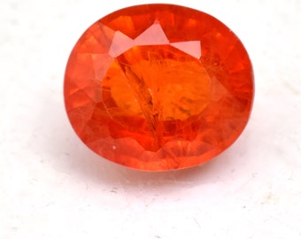 Natural Spessartite Garnet Certified Orange Garnet 10.85 Ct Oval Cut Loose Gemstone For Ring