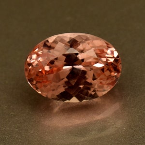 Natural Peach Pink Morganite 5.80 Ct Oval Cut Loose Gemstone Brazil For Jewelry Use [Treated Gem]