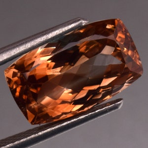 Top Color Naturale Prezioso Imperiale Oro Topazio 7.10 Ct Taglio Cuscino Impeccabile Pietra Preziosa Sfusa con Certificato