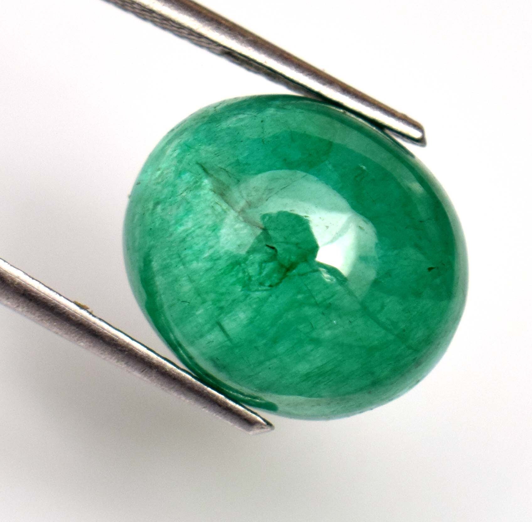 Lot De 31 émeraudes Naturelles Ovales - 210 Carats, Tailles 15-16 Mm, Inde, Traitement Chauffage