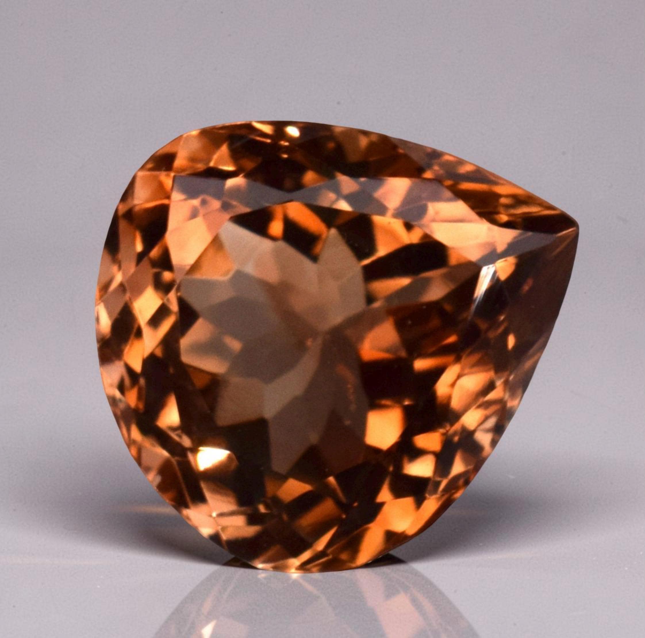 5.90 Ct Peach Pink Imperial Topaz: Heart Cut Gemstone - Etsy