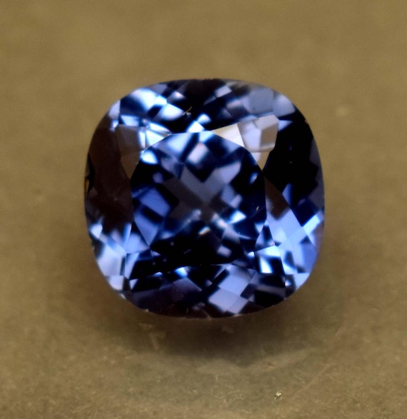 Cornflower Blue Sapphire: Ct Ceylon Cushion Cut Gemstone