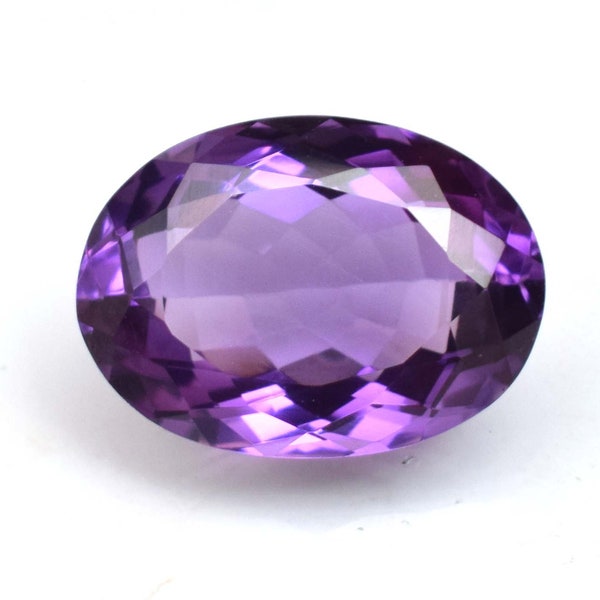 10 Ct Certified Natural Earth Mined African Purple Amethyst Oval Cut Loose Gem Stone For Jewelry Use With Excellent Cut