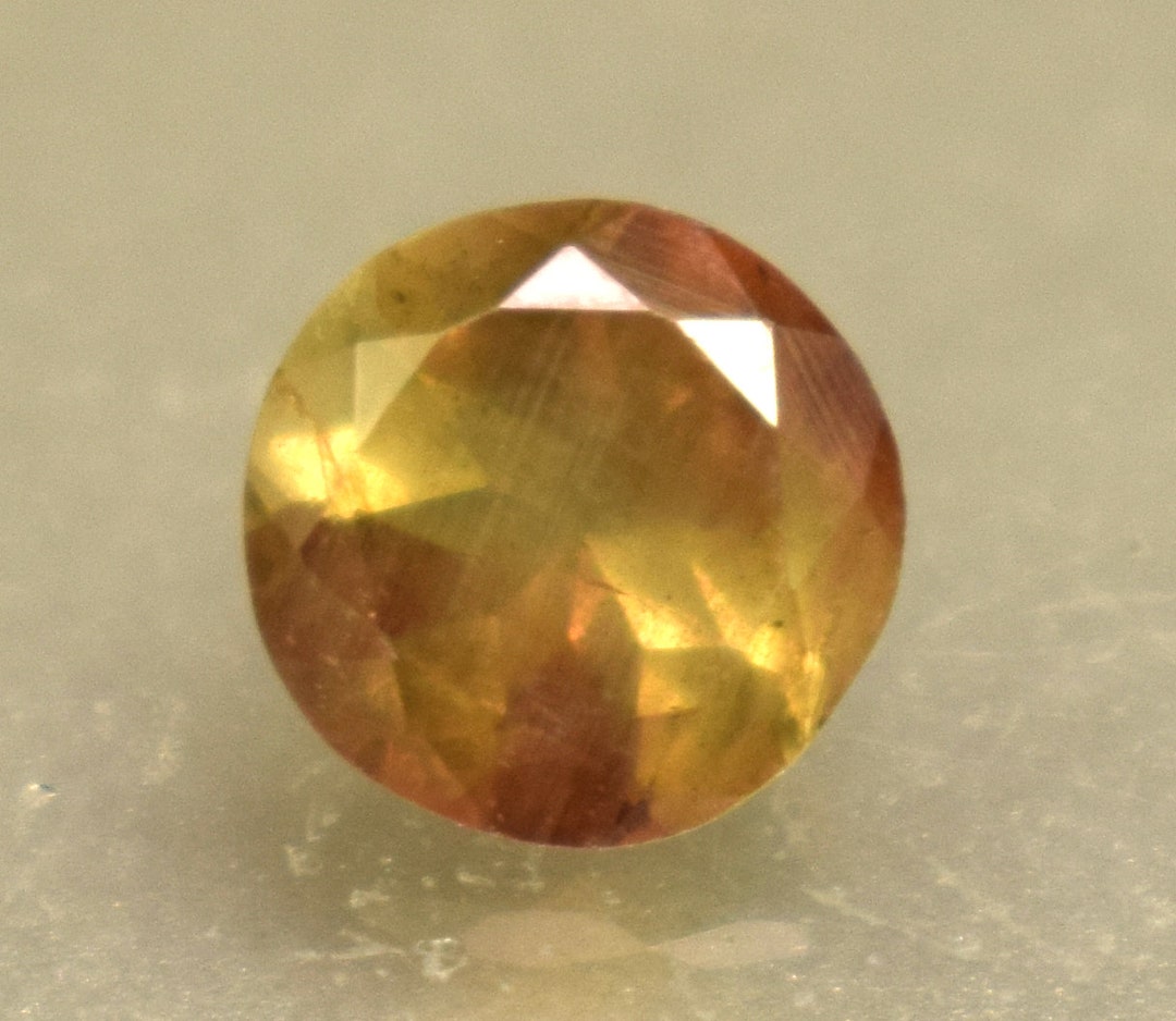 Rare Orange Green Certified Andalusite 1.80 Ct Round Cut Loose Gemstone