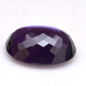 18.45 Ct Certified Natural Earth Mined African Purple Amethyst Oval Cut Loose Gem Stone For Jewelry Use With Excellent Cut image 5