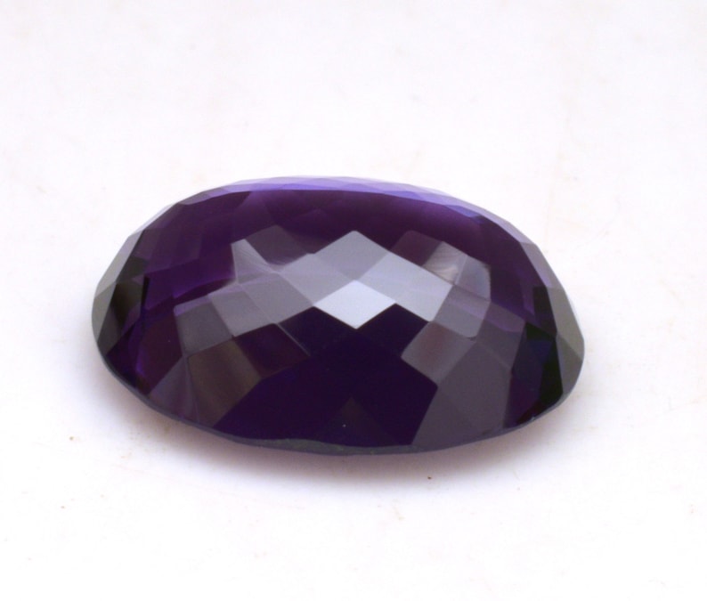 18.45 Ct Certified Natural Earth Mined African Purple Amethyst Oval Cut Loose Gem Stone For Jewelry Use With Excellent Cut image 5