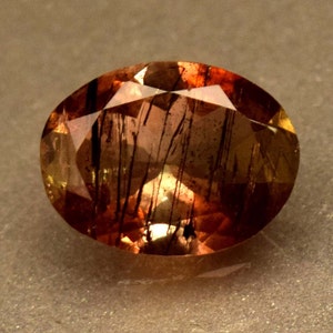 Rare Orange Green Certified Andalusite 1.74 Ct Oval Cut Loose Gemstone
