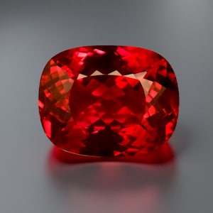 Rubí rojo de Mozambique natural de 31 quilates, piedra preciosa suelta con corte cojín certificado para anillo