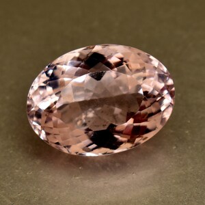 Natural Morganite 14.05 Ct Baby Pink Oval Cut Loose Gemstone Certified Gemstone [TREATED[