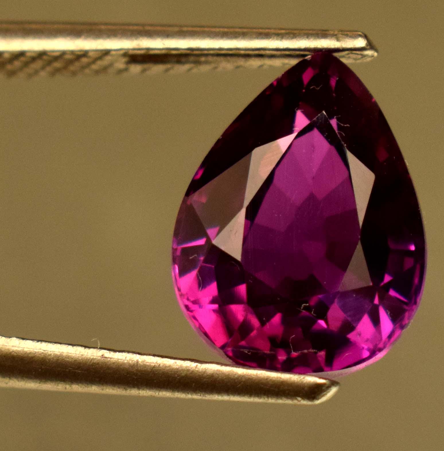 Rare !! Rhodolite Rose Pourpre De Madagascar Coeur : 1,56 Carat ★★ P370