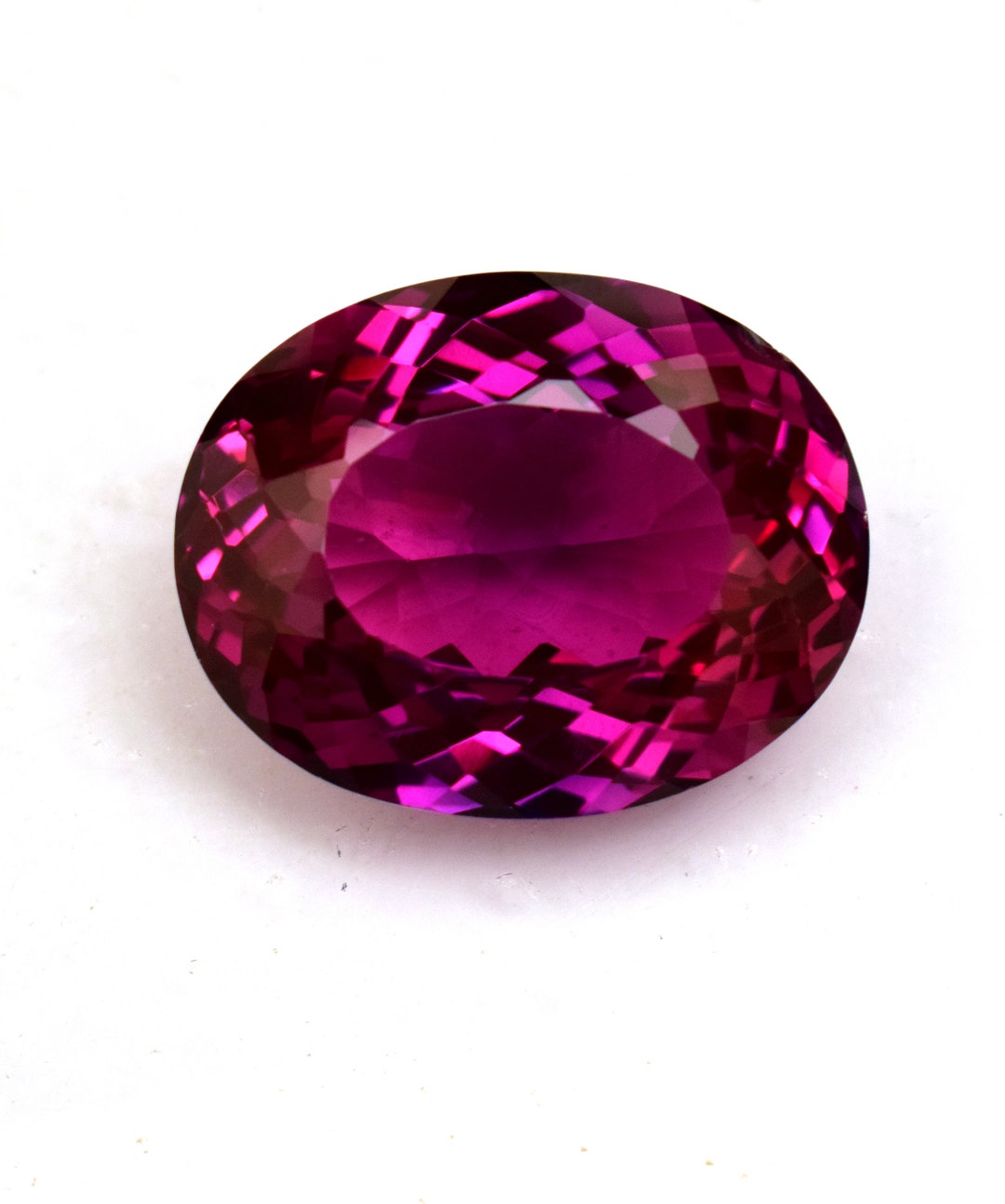Natural Purple Pink Rhodolite Garnet Certified Oval Cut 35.30 Ct Loose ...