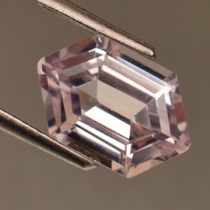 Natural Certified Baby Pink Morganite 4.35 Ct Fancy Cut Loose Gemstone Brazil For Jewelry Use Gem [Treated Gem]