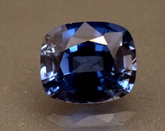 Natural Blue Sapphire Certified Gemstone 6.55 Ct Long Cushion Cut Loose Gemstone Loose Gem For Ring