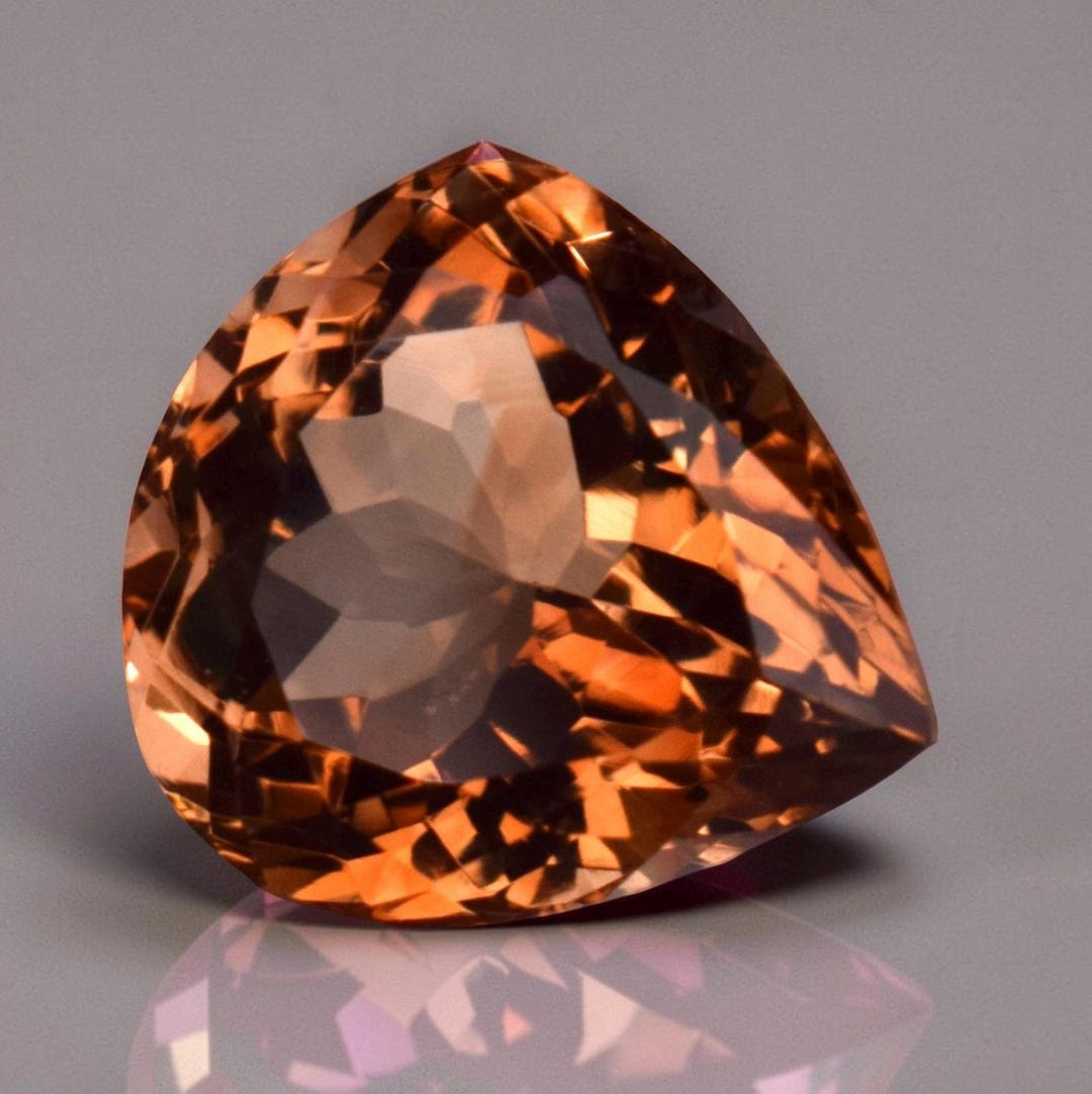 【 order】Imperial Topaz ... pierce 5.90 Ct Peach Pink Imperial Topaz: Heart Cut Gemstone - Etsy
