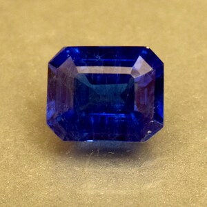 Natural Tanzanite Certified AAA Color Octagon Cut 6.35 Ct Loose Gemstone For Ring